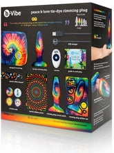 Load image into Gallery viewer, B-Vibe - PEACE AND LOVE TIE-DYE RIMMING PLUG
