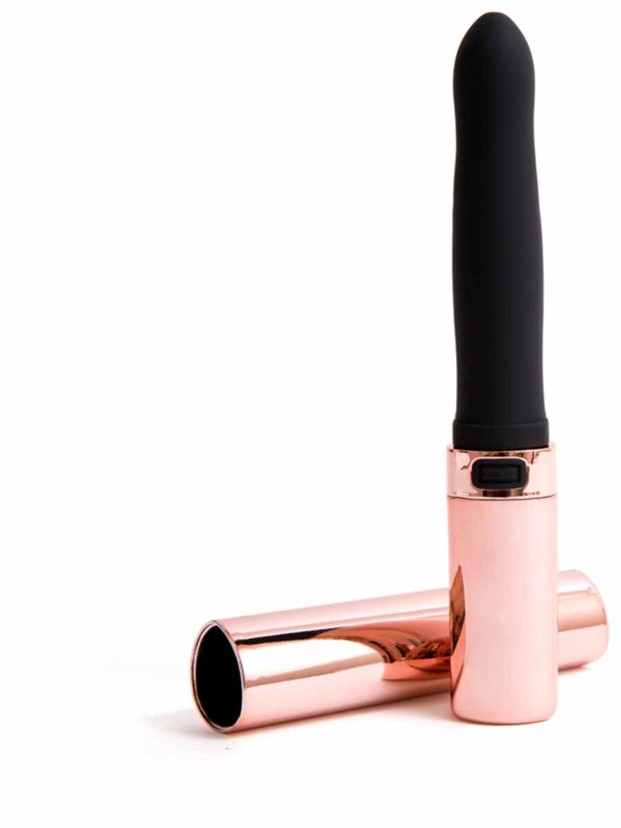 NU SENSUELLE CACHE 20 FUNC RECHARGEABLE COVERED VIBE ROSE GOLD