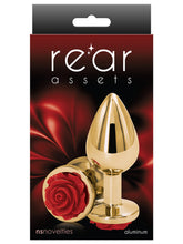 Load image into Gallery viewer, REAR ASSETS MEDIUM GOLD PLUG WITH RED ROSE DIAMONTE
