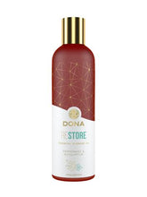 Load image into Gallery viewer, DONA MASSAGE OIL RESTORE PEPPERMINT&amp; EUCALYPTUS 120ML
