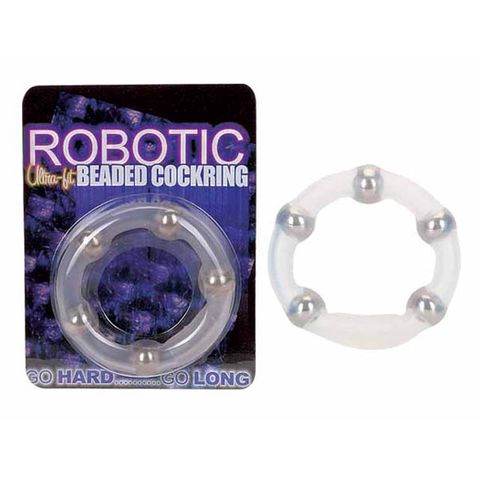 ROBOTIC BEADED COCK RING