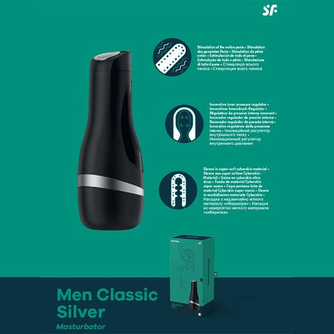 SATISFYER MEN CLASSIC SILVER