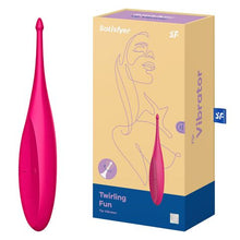 Load image into Gallery viewer, SATISFYER TWIRLING FUN VIBRATOR MAGENTA
