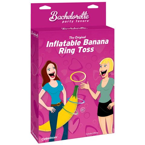 INFLATABLE BANANA RING TOSS