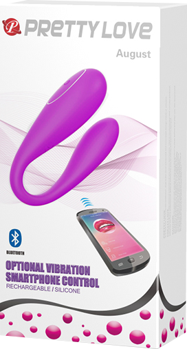 PRETTY LOVE AUGUST COUPLE'S VIBRATOR WITH APP CONTROL