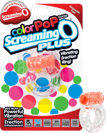 SCREAMING O PLUS COLOR POP QUICKIE PENIS RING