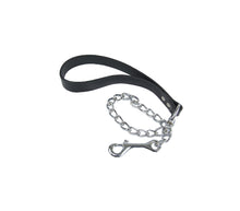 Load image into Gallery viewer, LEA001 LOVE IN LEATHER CHAIN LEASH
