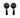 NIP001BLK BLACK ROUND PASTEE W TASSEL